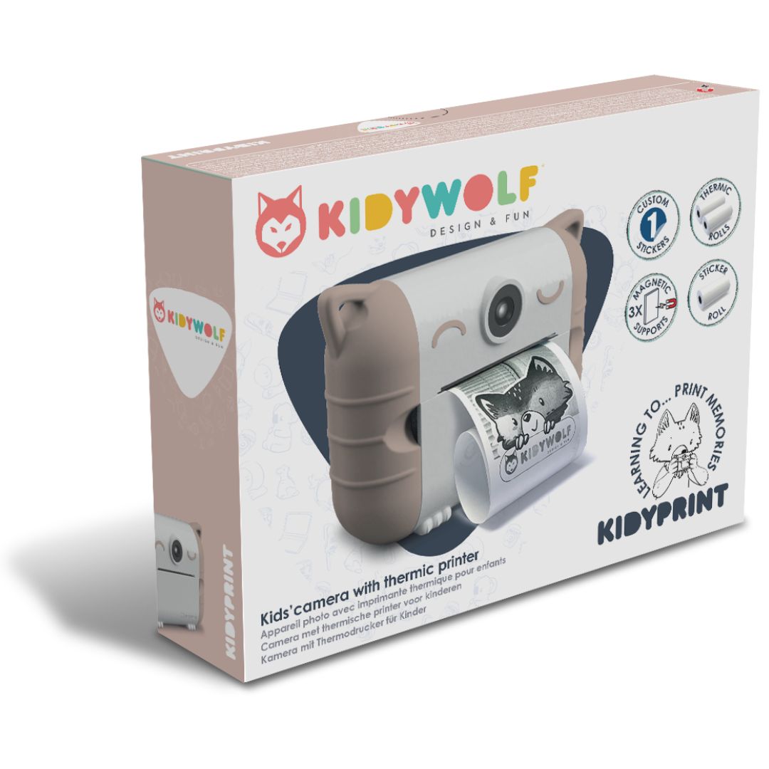 kidywolf kindercamera met thermische printer - roze  | KIDYPRINT-PE | 4