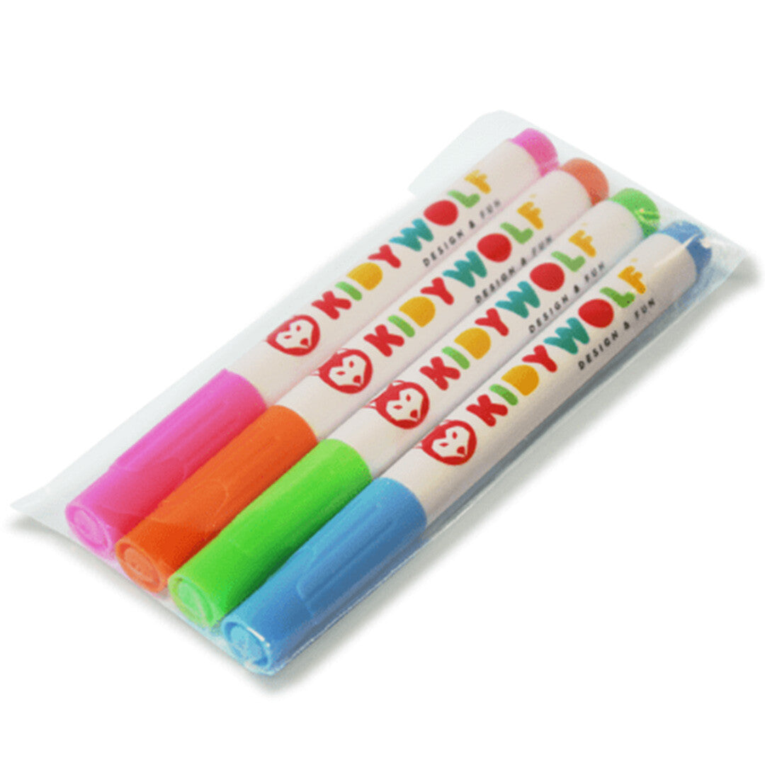 kidywolf markeerstiften voor tekenbord kidydraw pro - rgbo - 4st | KIDYMARKER-RGBO | 0