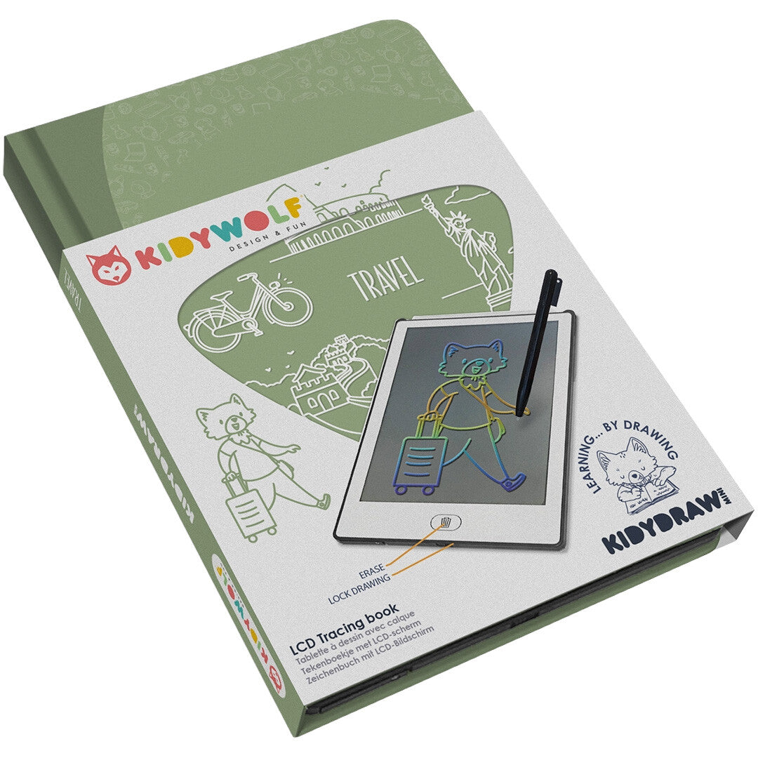 kidywolf tekenbord kidydraw mini - reizen | KIDYDRAW-MINI-TRA | 0