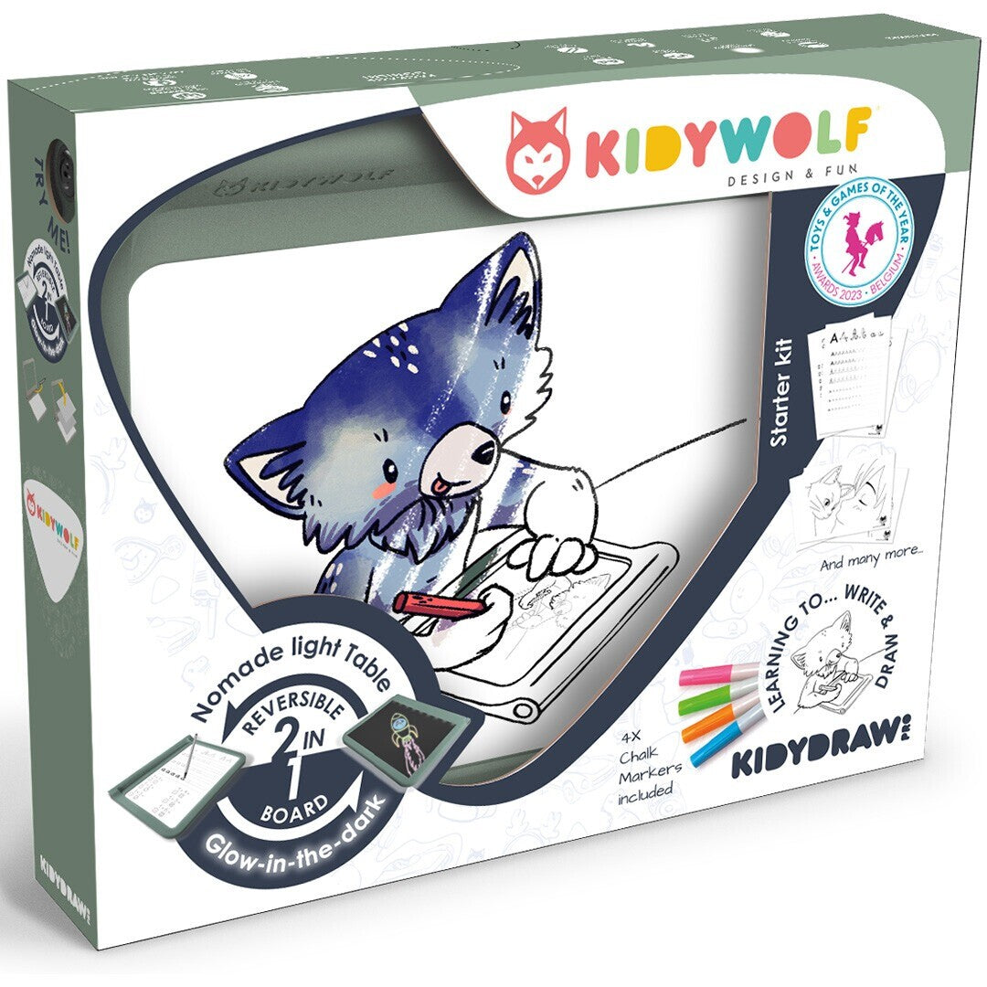 kidywolf tweezijdig tekenbord kidydraw pro | KIDYDRAW-PRO | 4