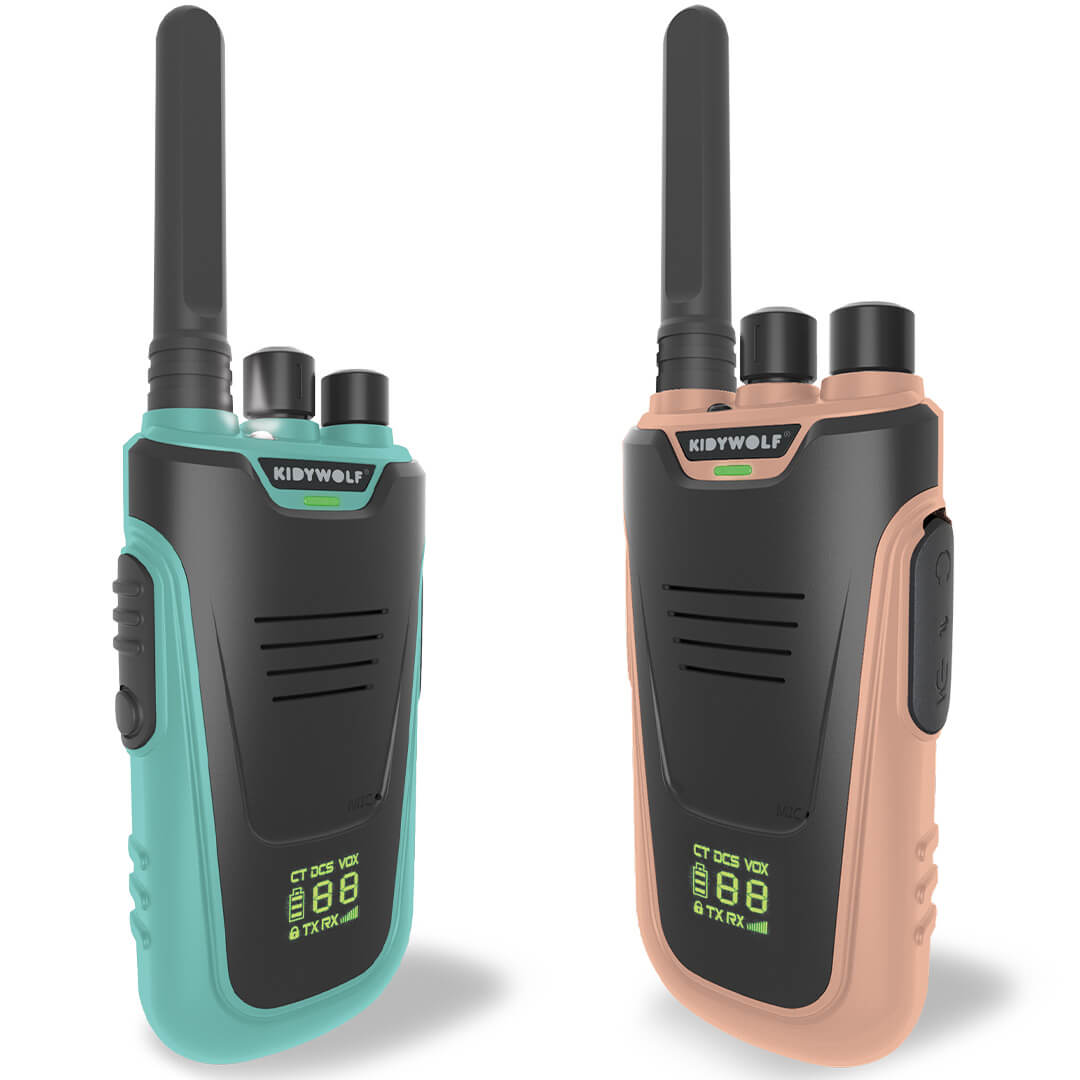 kidywolf walkie talkie - groen roze | KIDYTALK-NC | 0