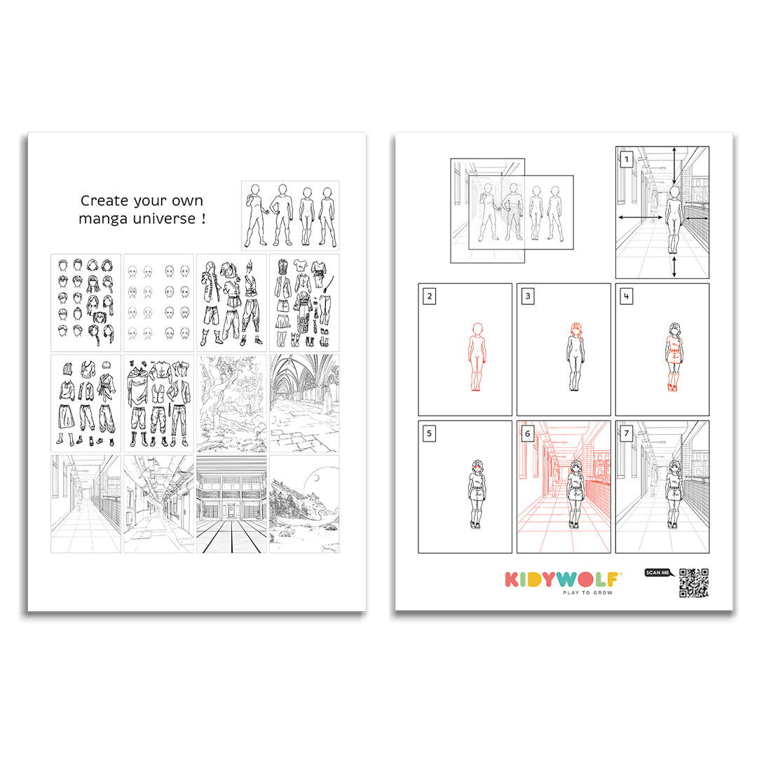 kidywolf kidydraw pro tweezijdig tekenbord - blauw | K-DRAW-PRO-BU | 2