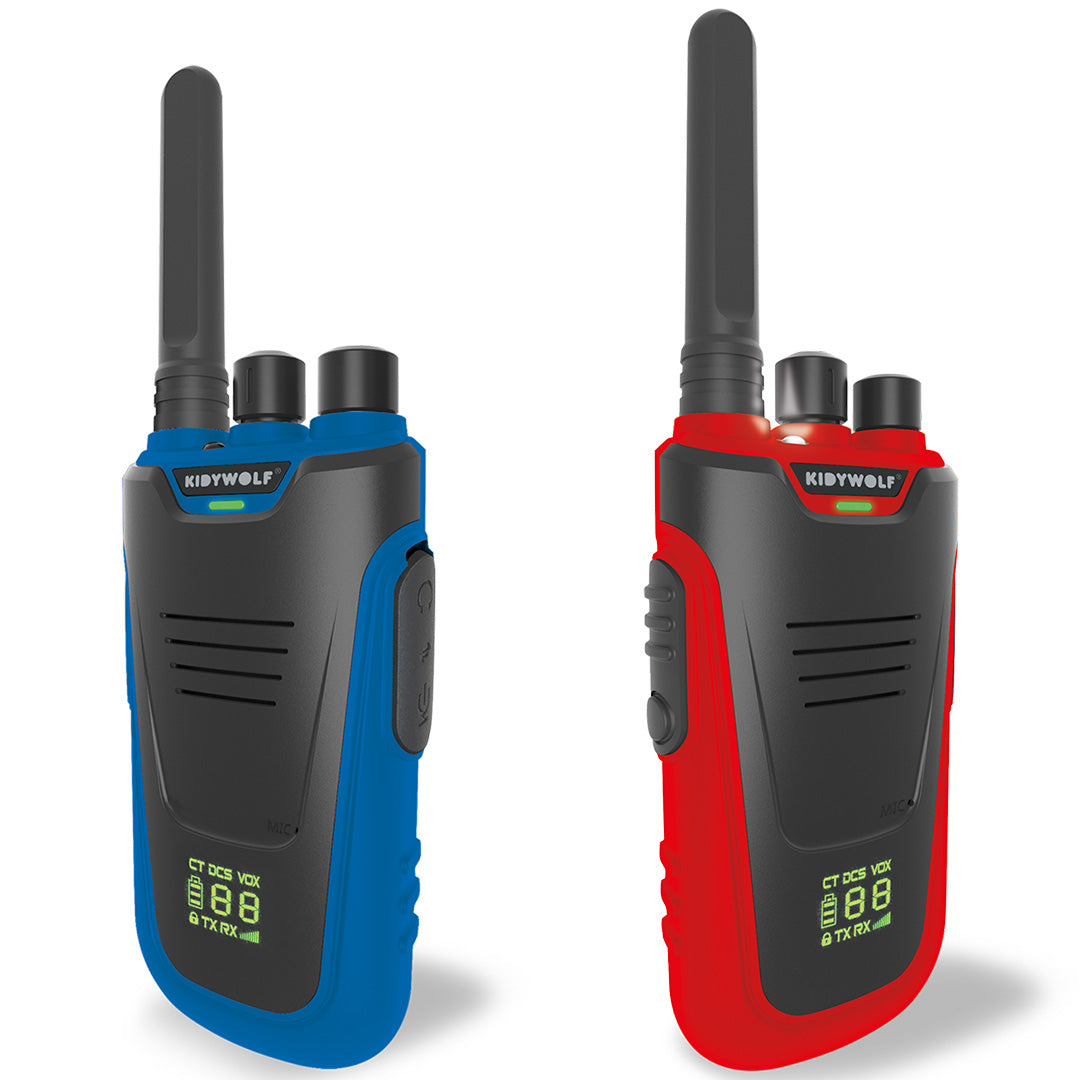 kidywolf kidytalk walkie talkie - blauw rood | KIDYTALK-BR | 0