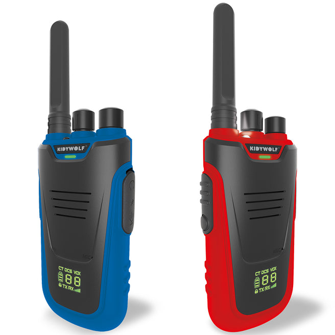 kidywolf kidytalk walkie talkie - blauw rood | KIDYTALK-BR | 0