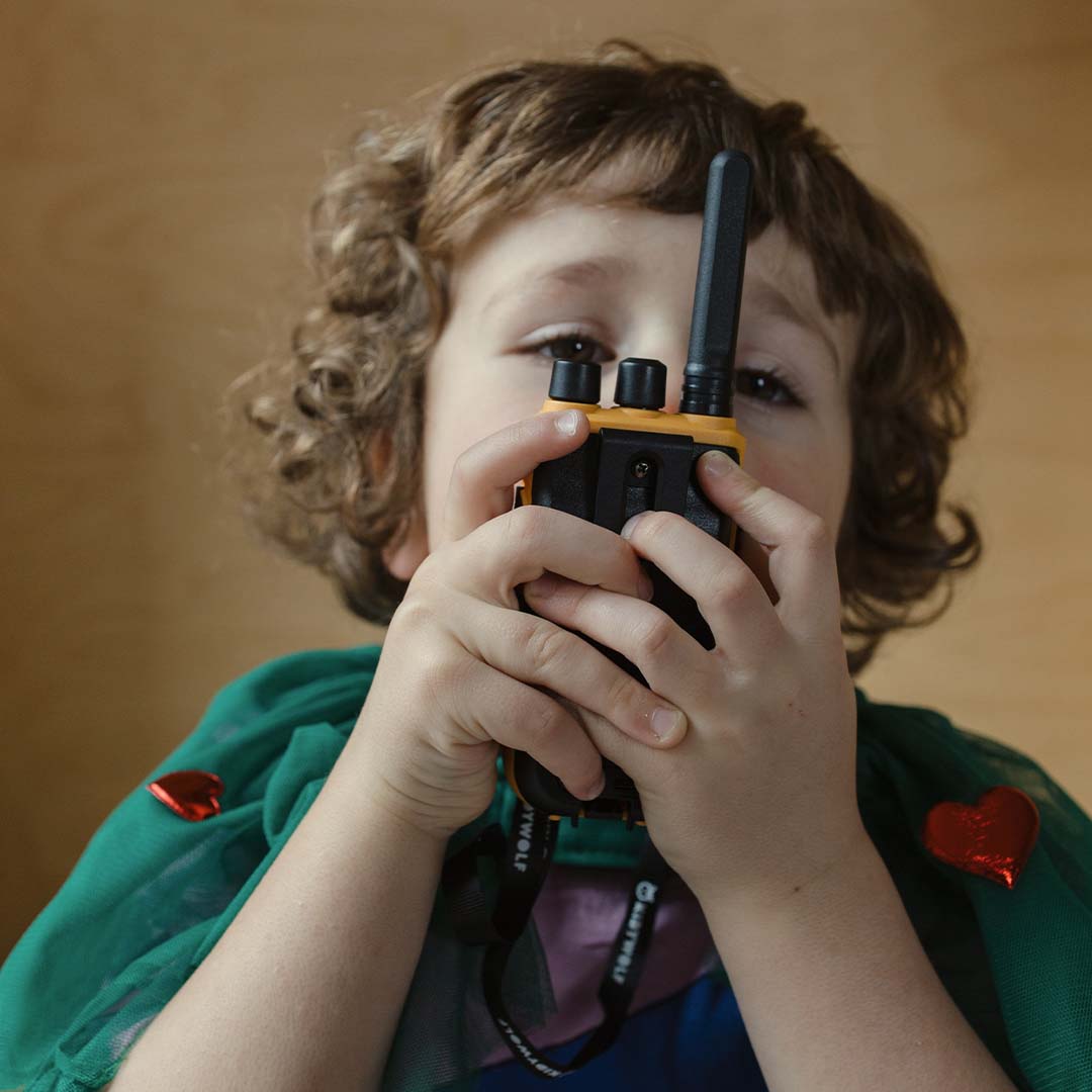 kidywolf kidytalk walkie talkie - groen mosterd | KIDYTALK-GO| 2