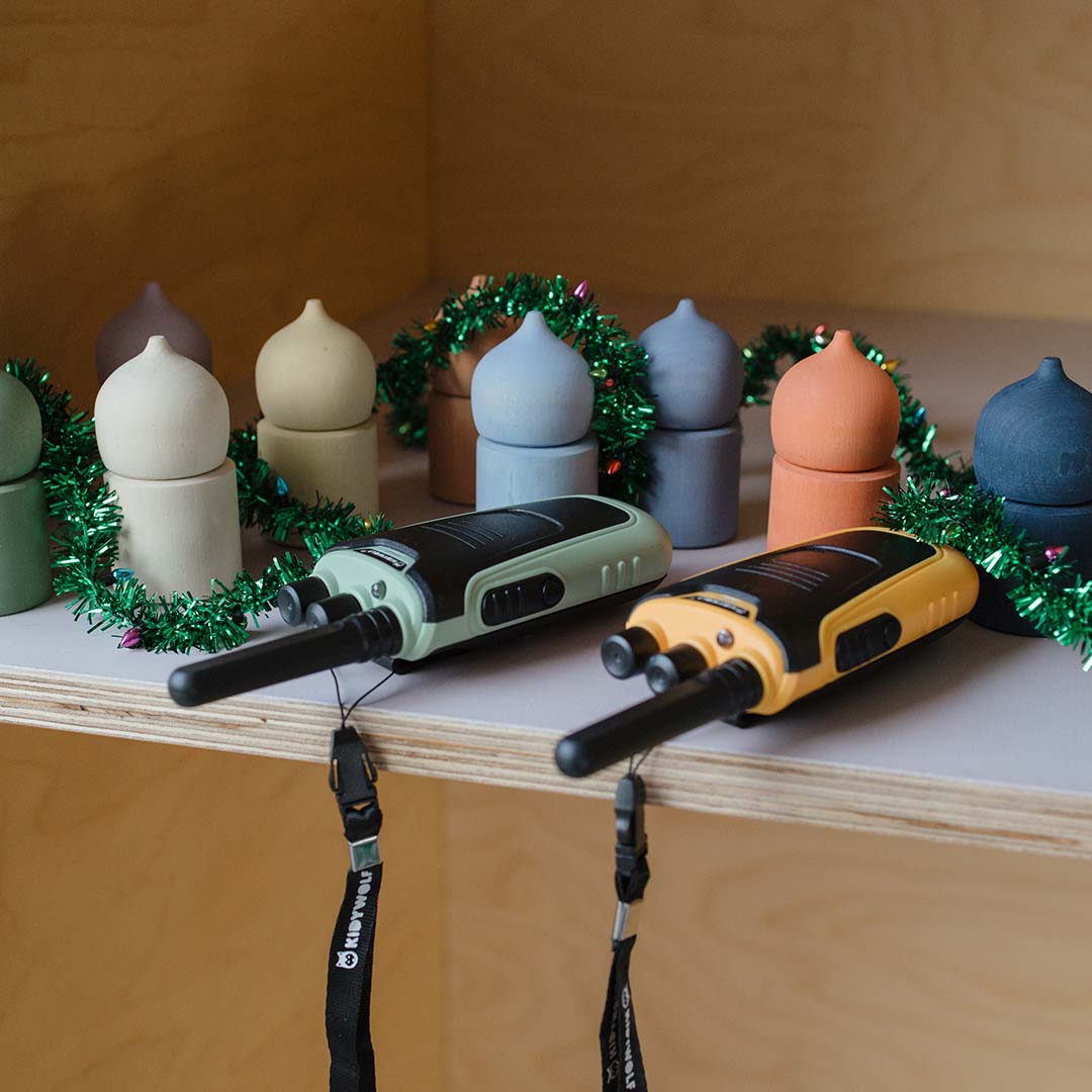 kidywolf kidytalk walkie talkie - groen mosterd | KIDYTALK-GO| 4