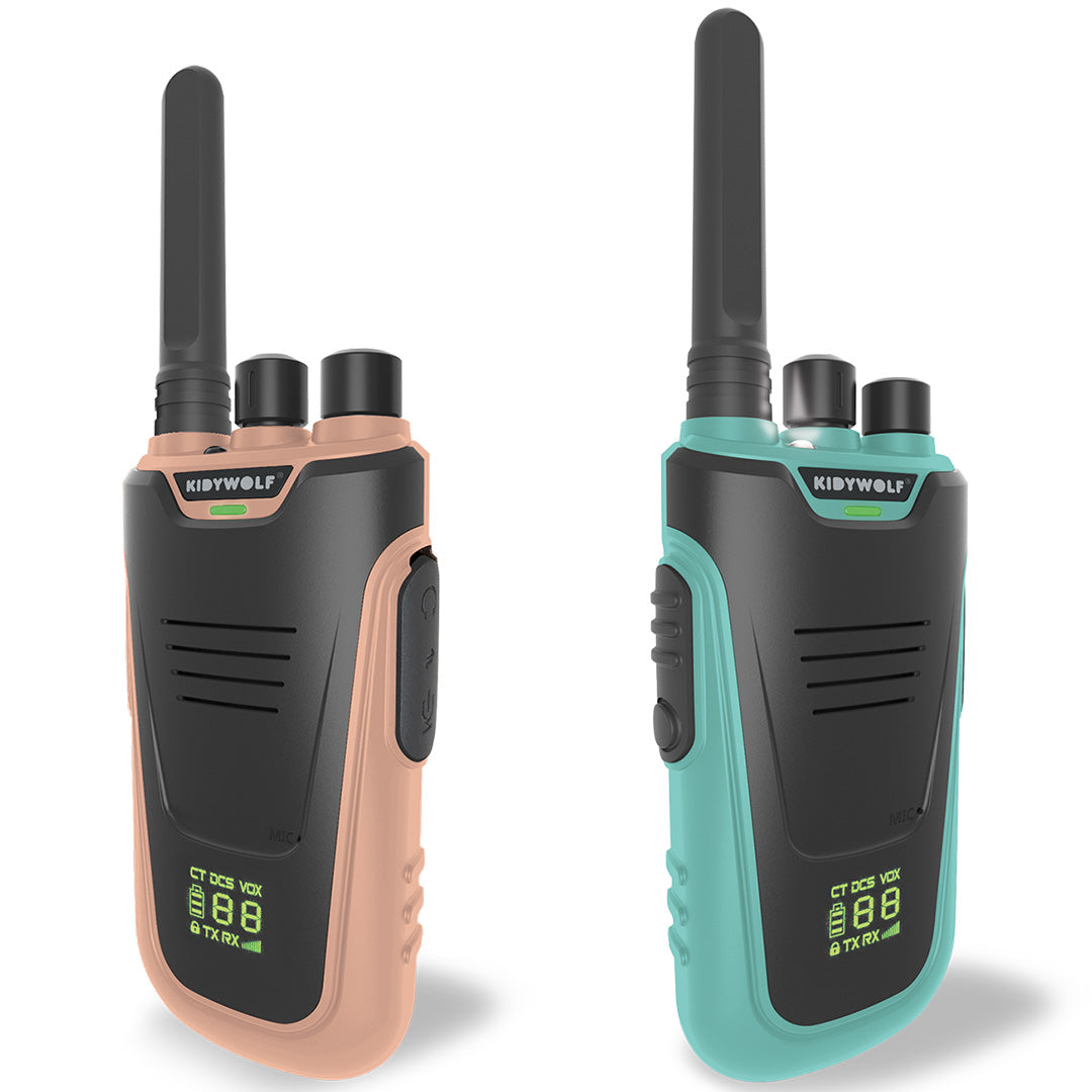 kidywolf kidytalk walkie talkie - groen roze | KIDYTALK-NC | 0