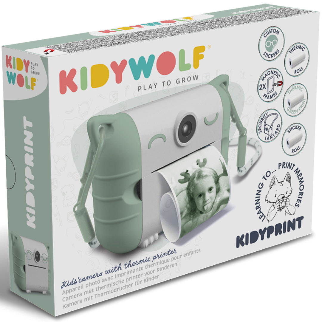 kidywolf kindercamera met thermische printer - mint | KIDYPRINT-GR | 4
