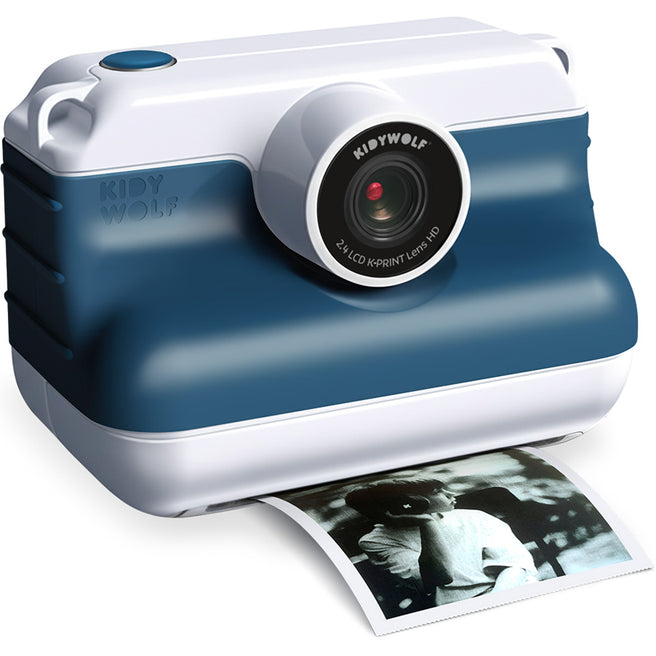 kidywolf kindercamera met thermische printer k-print - blauw | K-PRINT-BU | 0