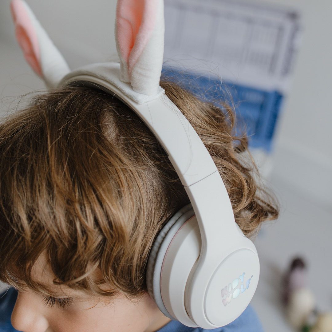 kidywolf kinderkoptelefoon kidyears - konijn - wit | KIDYEARS-BT-RAB | 2