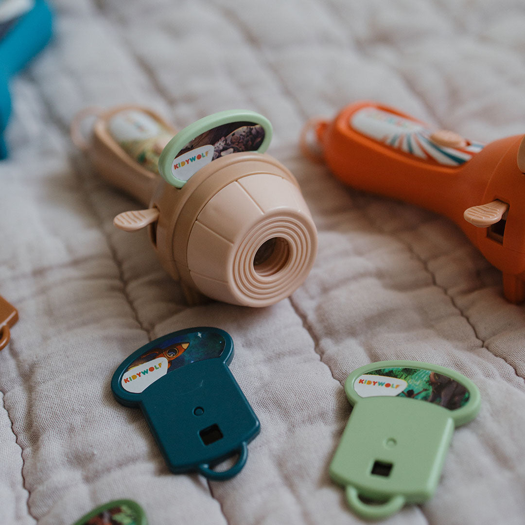 kidywolf projector zaklamp kidyslide - geschiedenis | KIDYSLIDE-HI | 2