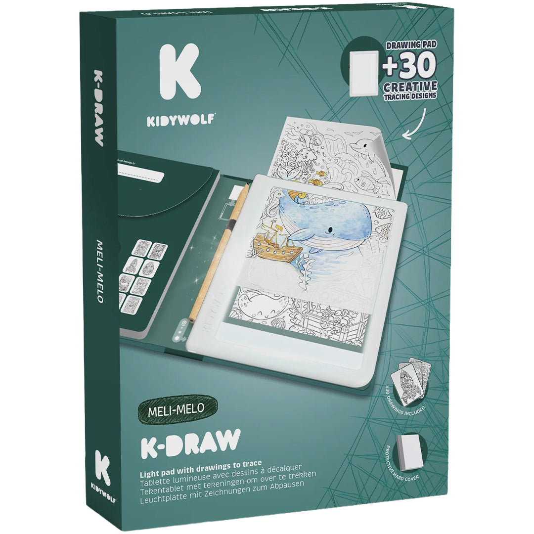 kidywolf tekenbord kidydraw pad - dieren |K-DRAW-PAD-MEL | 