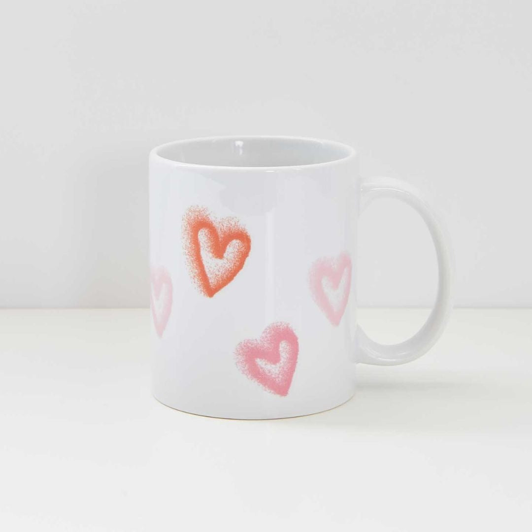 knutselset transferfolie voor keramiek - spray hearts  | 500424 | 1