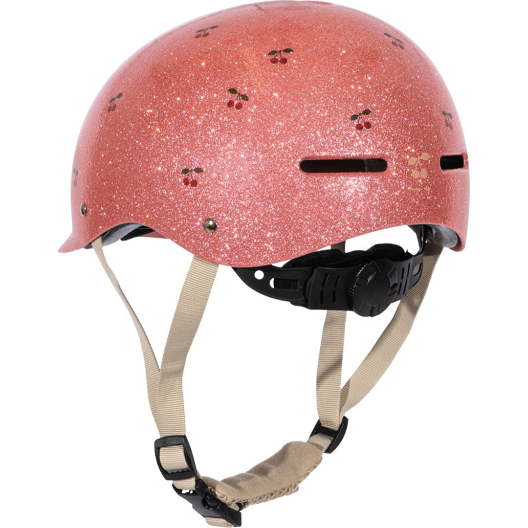 konges sløjd kinderhelm cherry glitter - 2-4 jaar | KS102899-CHERRY | 1