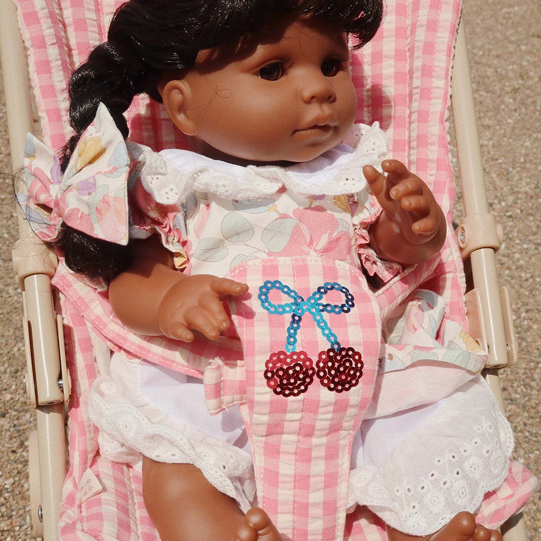 konges sløjd poppenbuggy cheeky - bubblegum check | KS103259 | 5