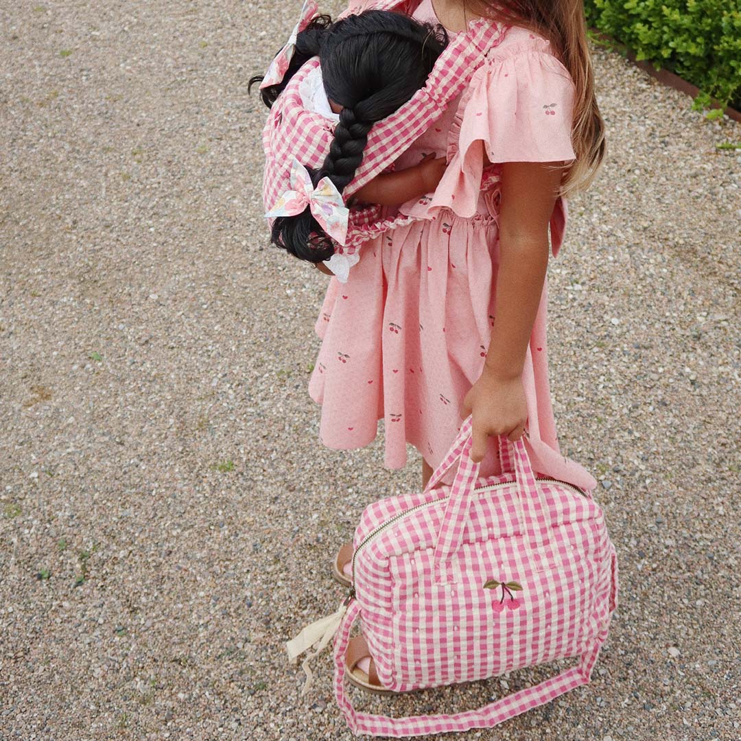 konges sløjd poppenluiertas - bubblegum check | KS103105-BUBBLEGUM | 2