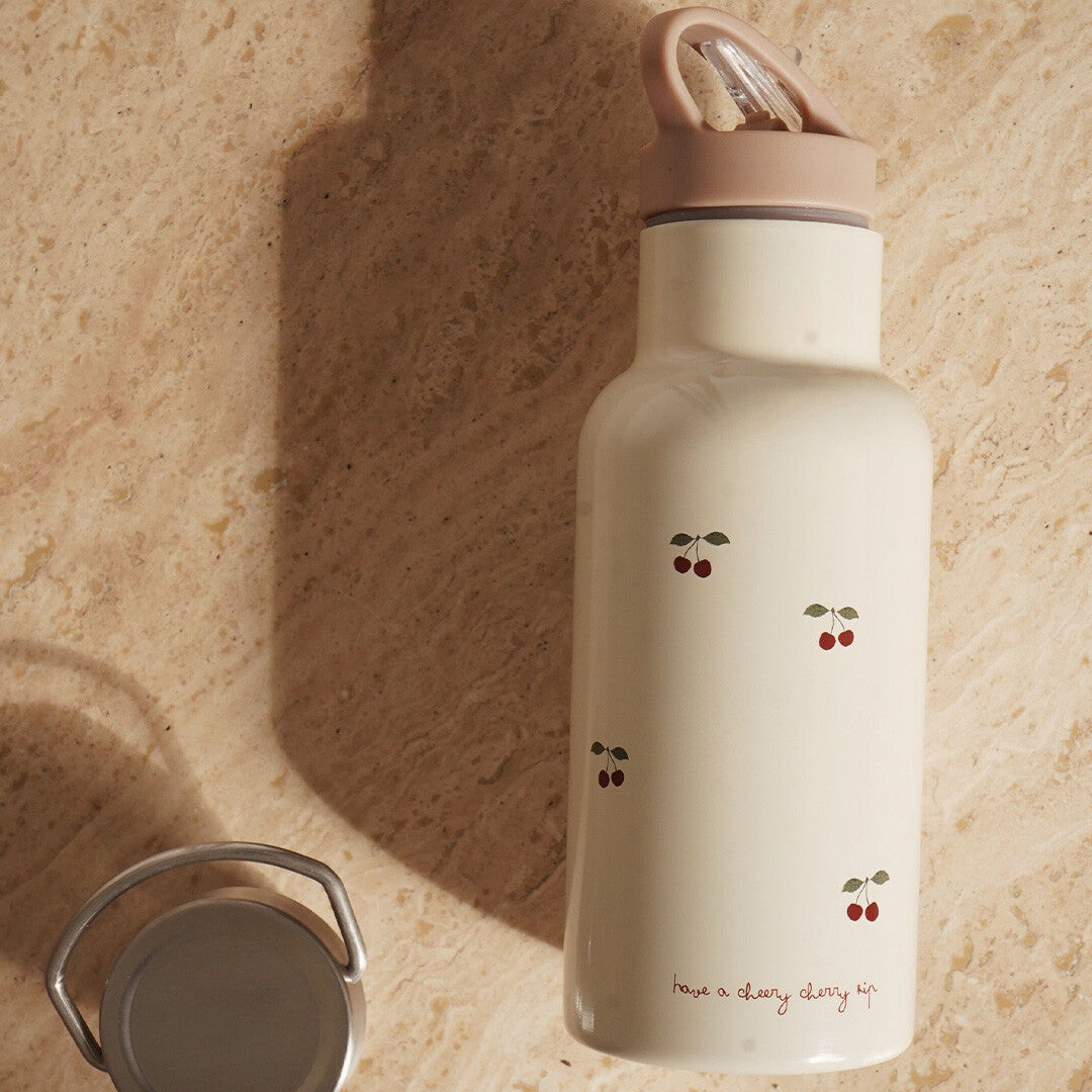 konges sløjd rvs thermosfles cherry - 350 ml | KS4206-CHERRY | 1