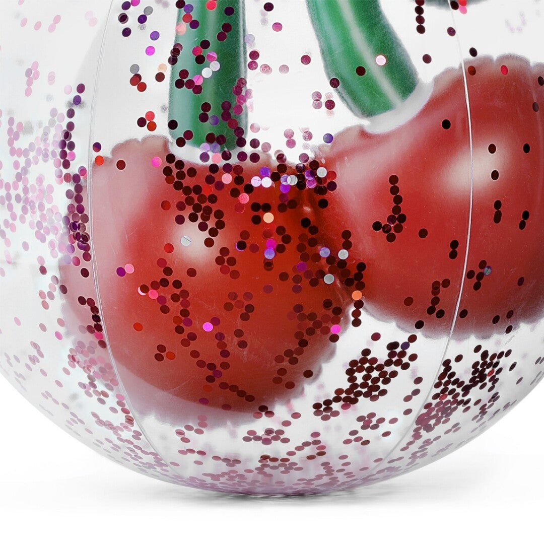 konges sløjd strandbal transparant cherry | KS100804-CHERRY | 1