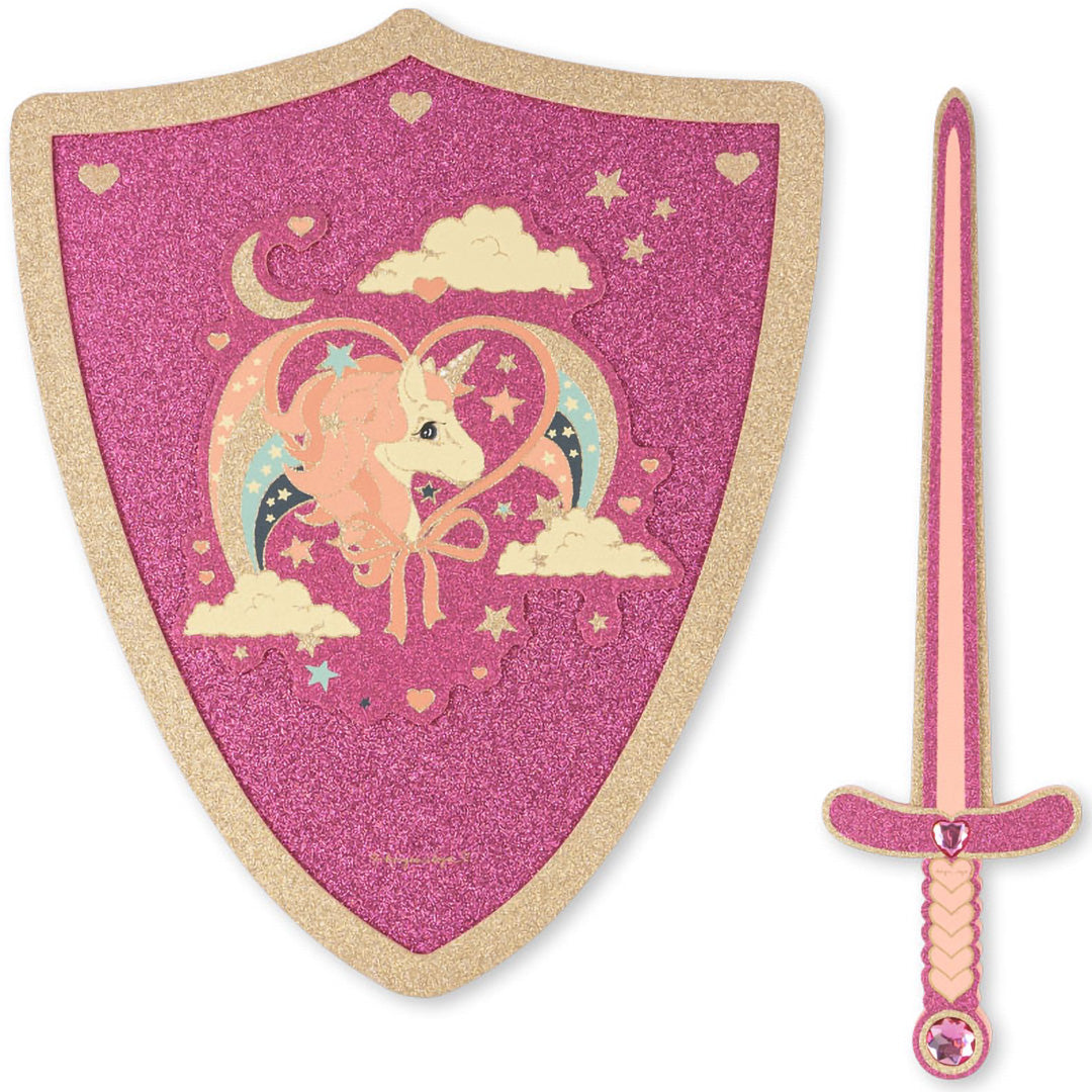 KS104007 | konges sløjd zwaard en schild - roze | 1
