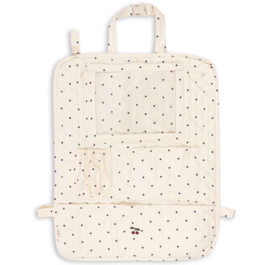 konges sløjd autostoel organizer - navy dots | KS105304-NAVY-DOTS | 1