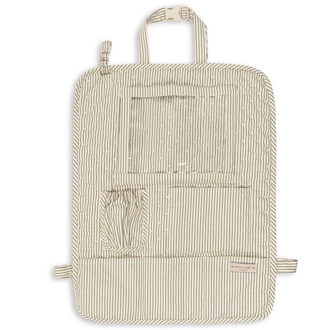 konges sløjd autostoel organizer - tea stripe | KS105304-TEA-STRIPE |1