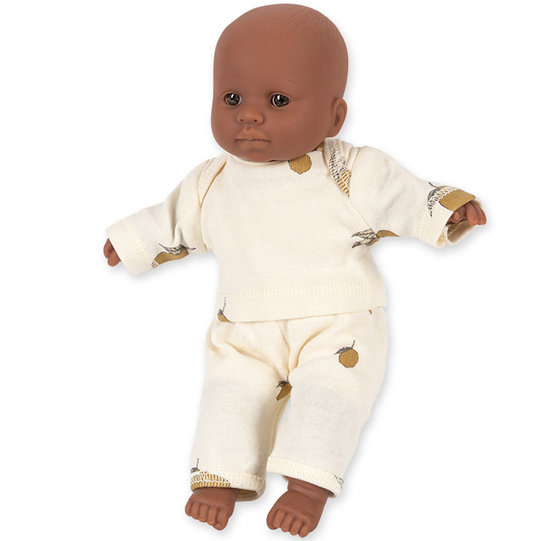 konges sløjd babypop my first mini doll - lemon - 21 cm | KS105018-LEMON | 1