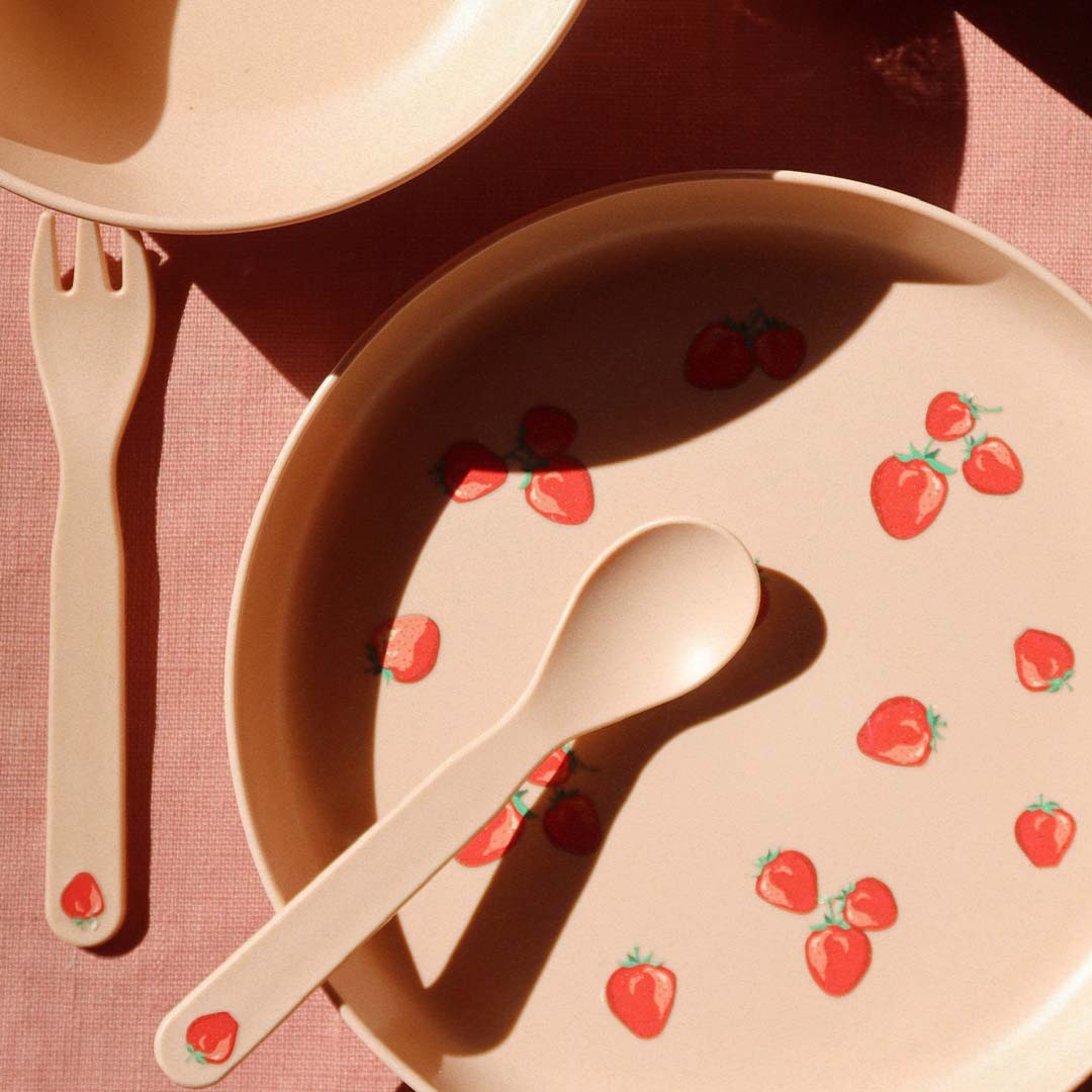 konges sløjd kinderservies - fragola - 5-delig | KS104759 | 4
