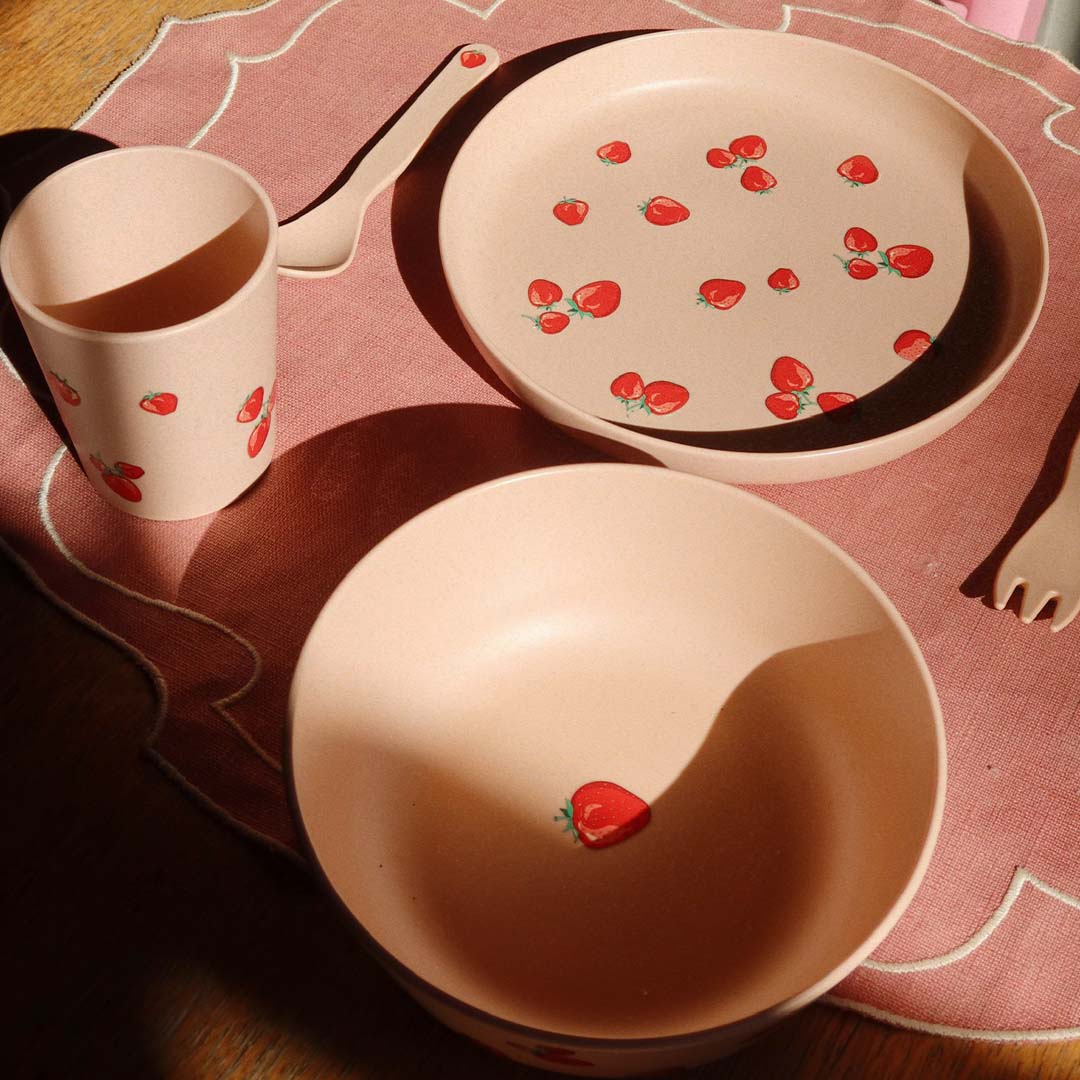 konges sløjd kinderservies - fragola - 5-delig | KS104759 | 3