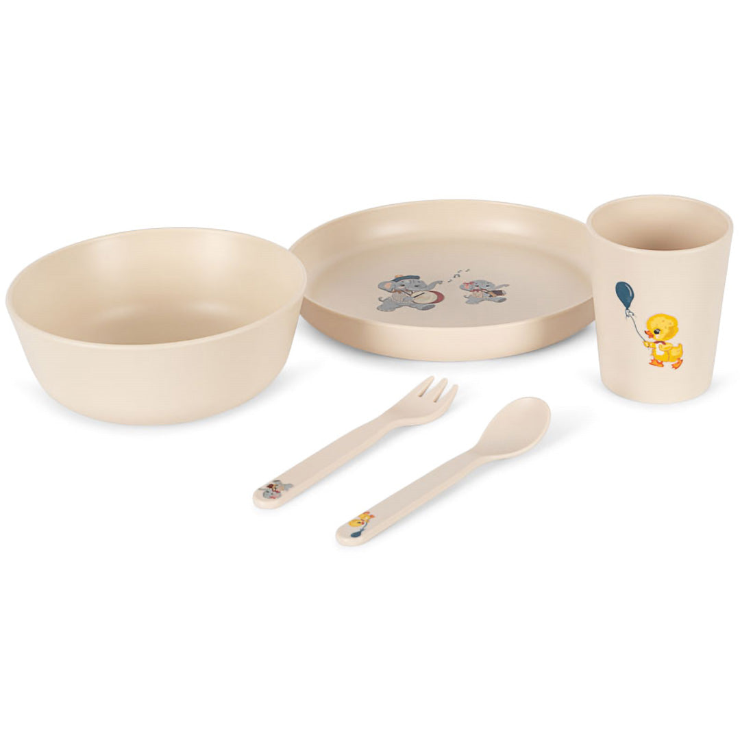 konges sløjd kinderservies - music parade - 5-delig | KS104759 | 2