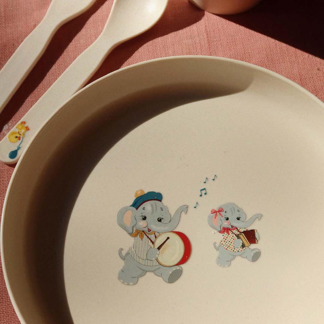 konges sløjd kinderservies - music parade - 5-delig | KS104759 | 3