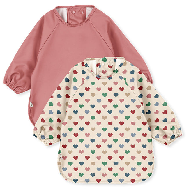konges sløjd mouwslabben coeur colore faded rose - 18m-3 jaar - 2st | KS105654-COEUR-COLORE-18M-3Y | 1