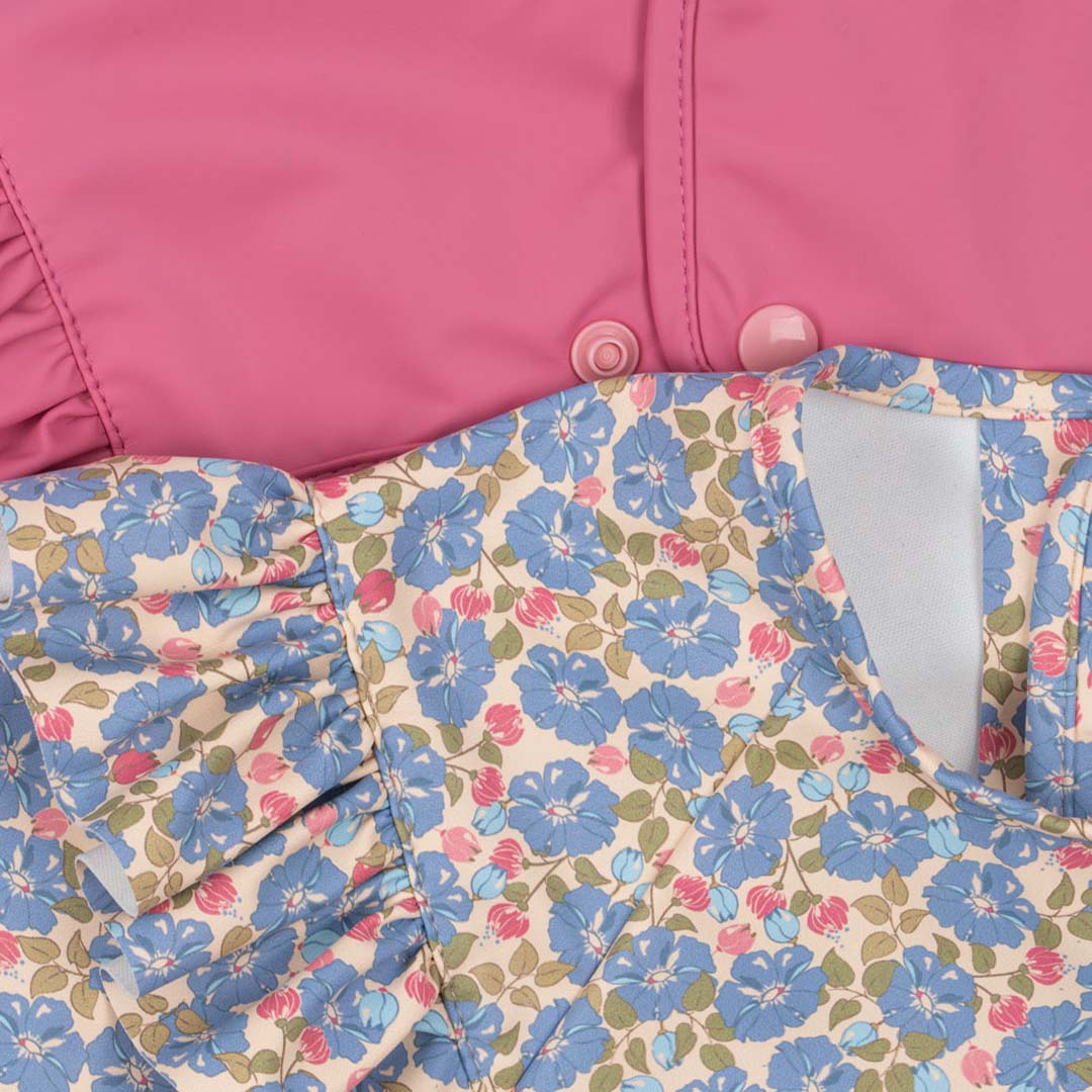 konges sløjd mouwslabben fleur rosier chateau rose - 6-12m - 2st | KS103633-6-12M | 1