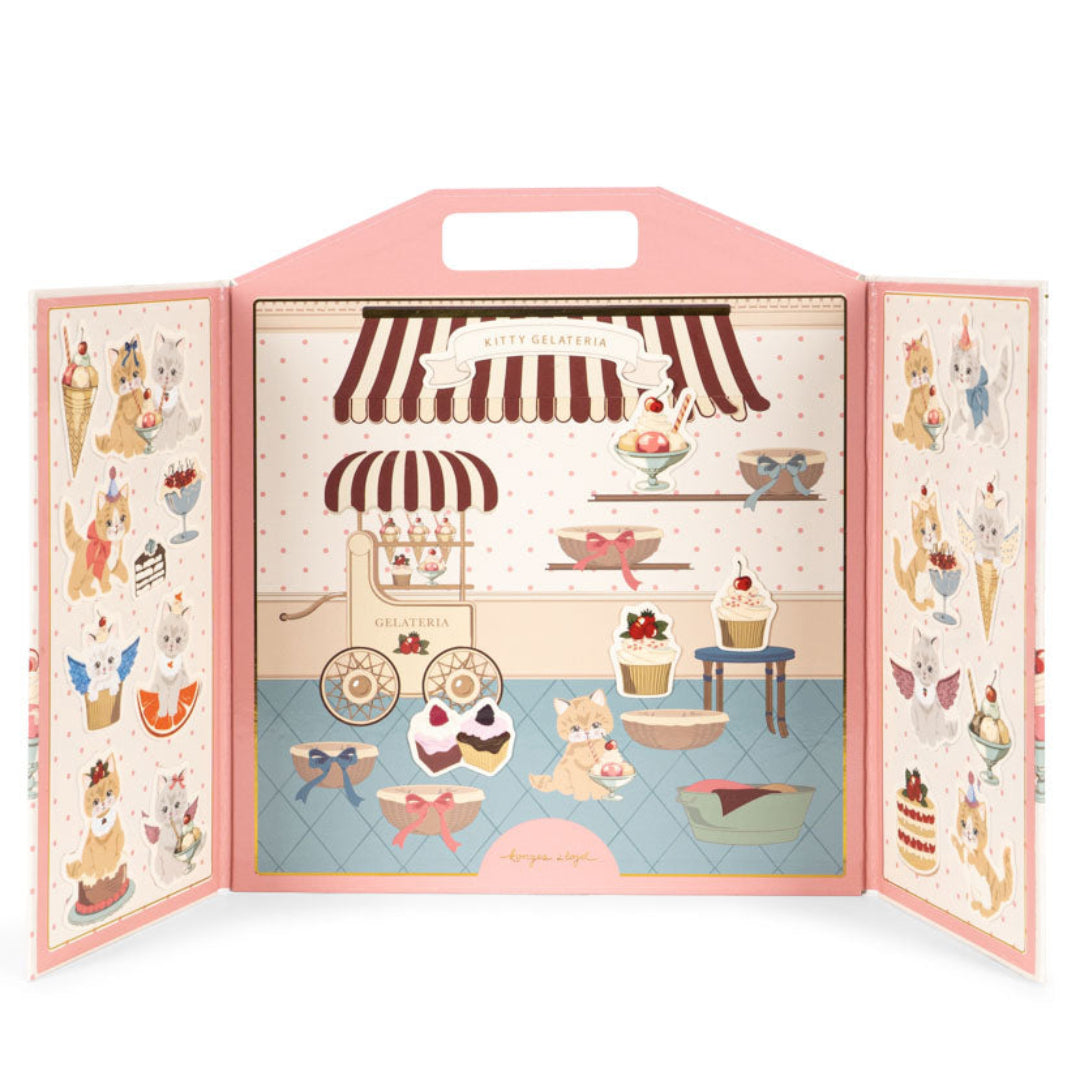 konges sløjd stickerboek - kitty friends |  KS105506| 1