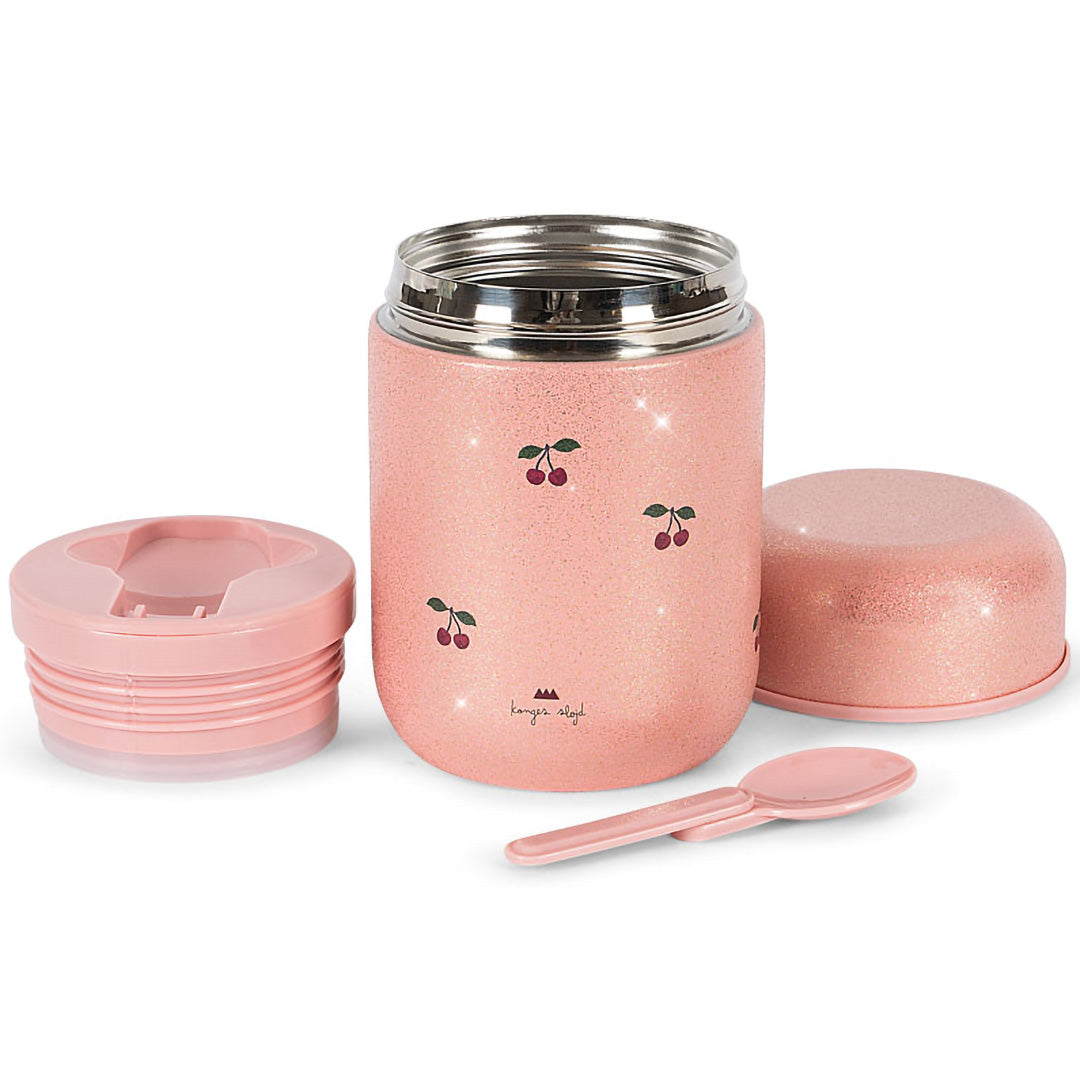 konges sløjd thermos voedselpot - cherry glitter | KS104845 | 1