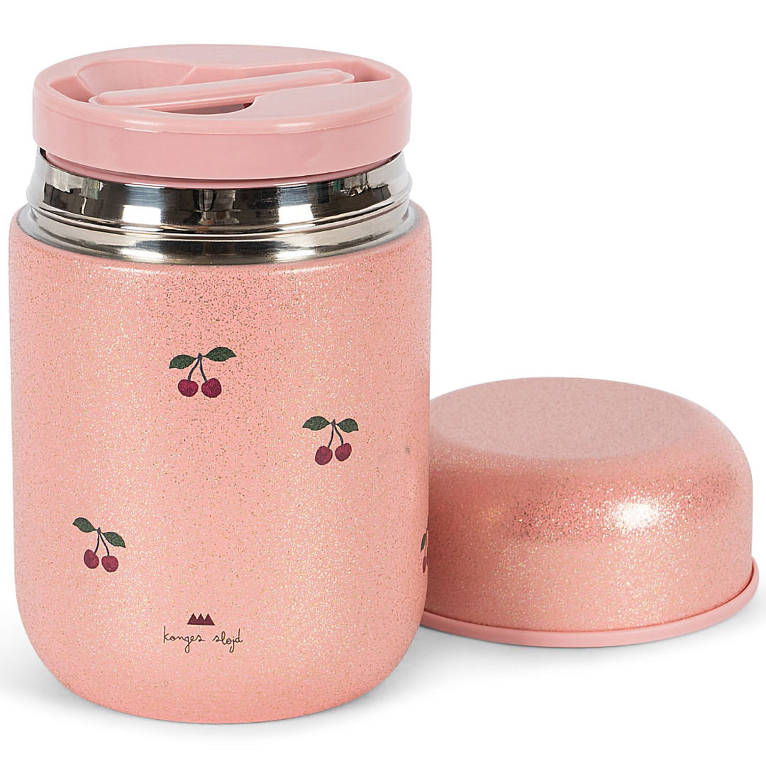 konges sløjd thermos voedselpot - cherry glitter | KS104845 | 5