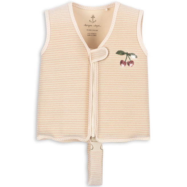 konges sløjd zwemvest cherry - rose stripe | KS104726 | 1