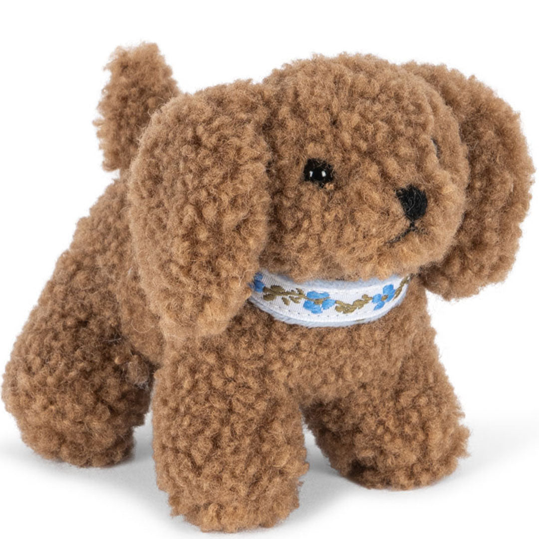 konges sløjd knuffelhond rammelaar | KS103665 | 0 