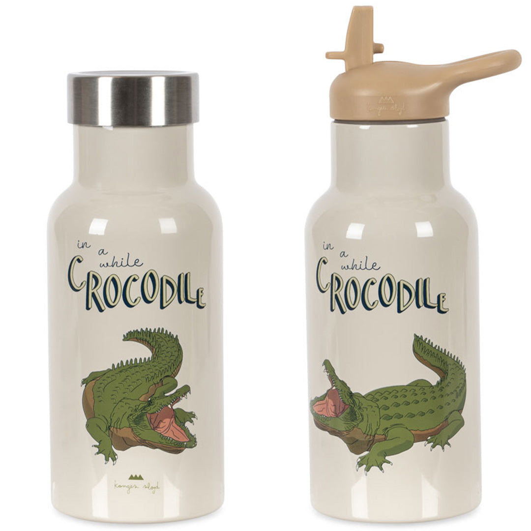 konges sløjd rvs thermosfles - crocodile - 350 ml | KS104016-CROCODILE | 0