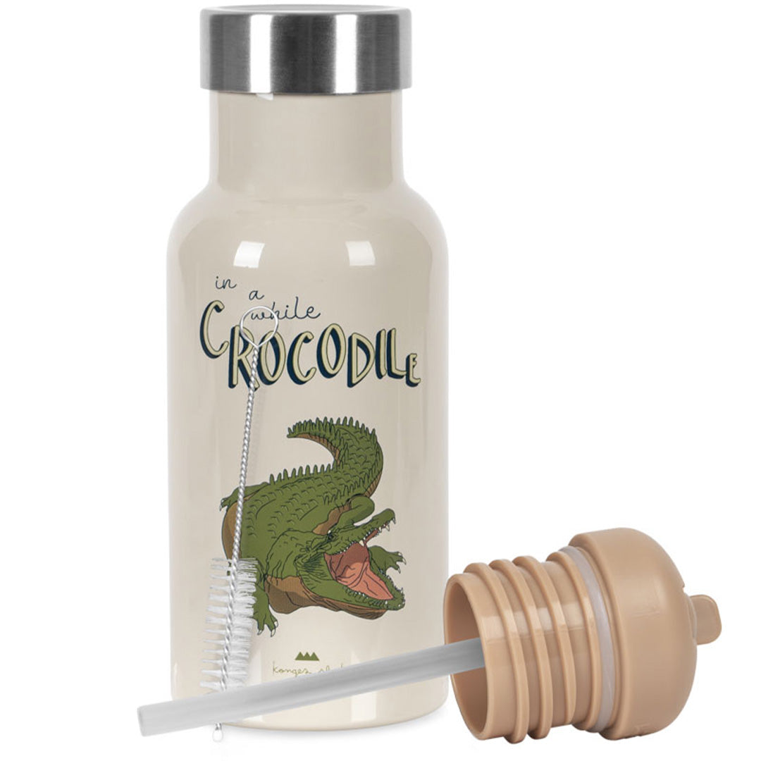 konges sløjd rvs thermosfles - crocodile - 350 ml | KS104016-CROCODILE | 1