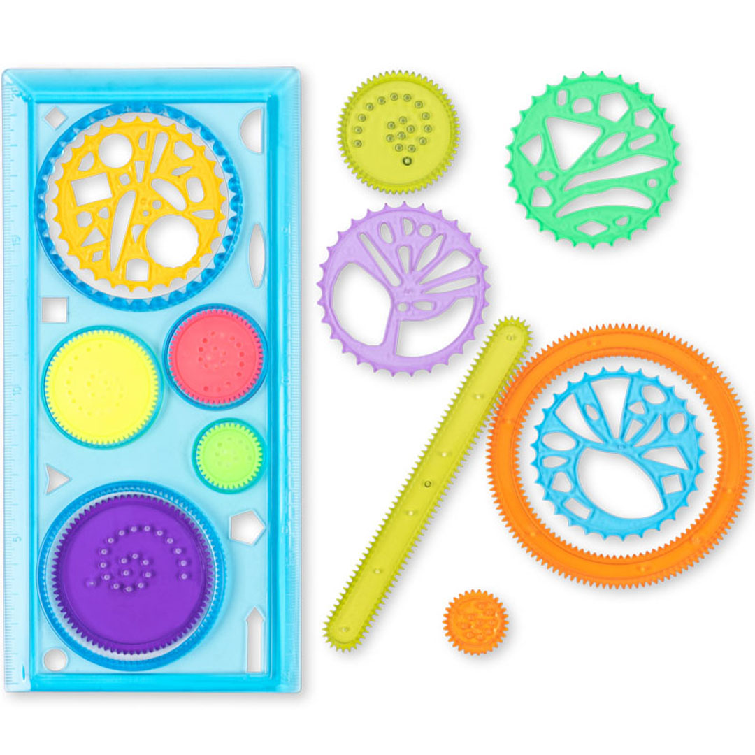 konges sløjd spirograaf set - 13 st | KS103987 | 0