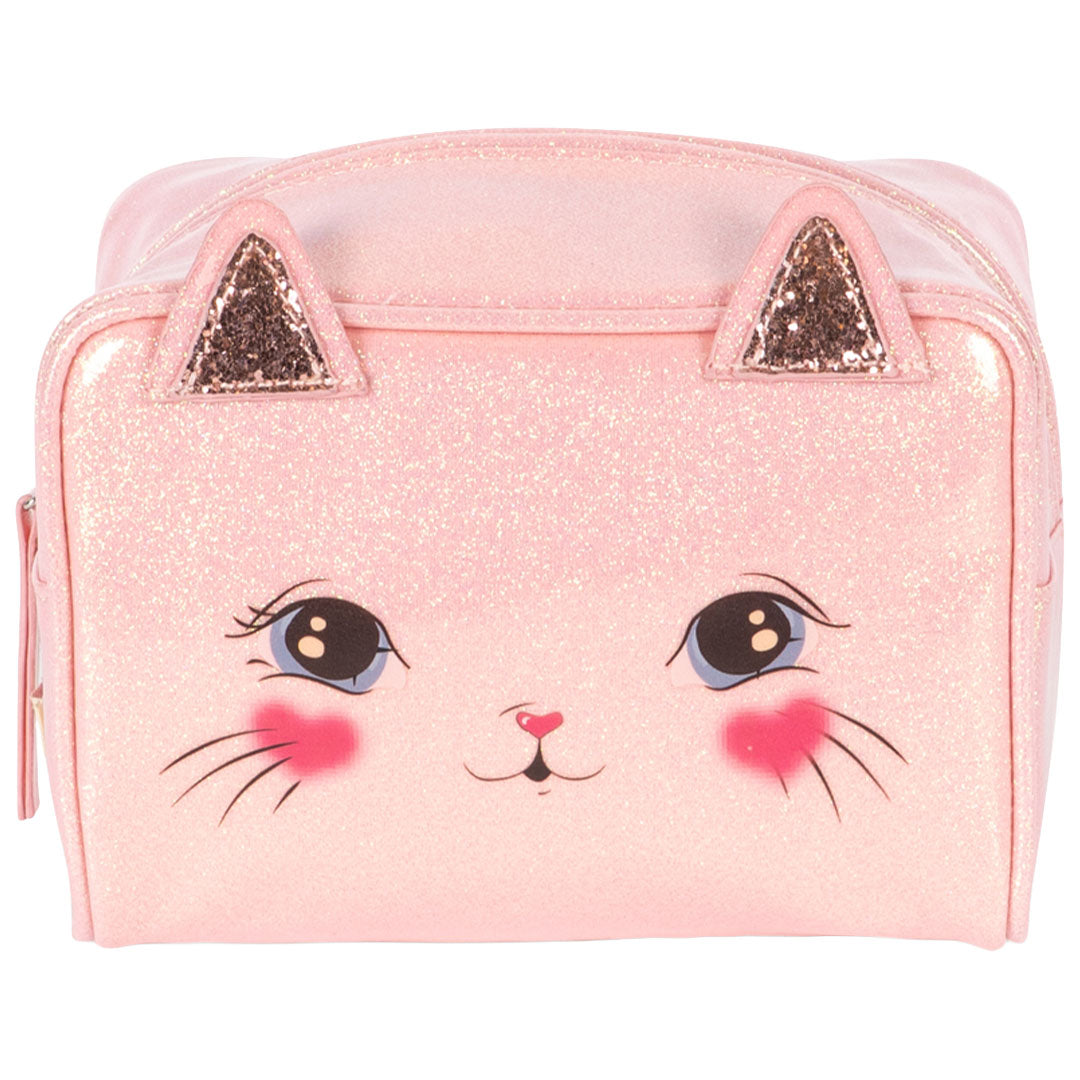 konges sløjd toilettas kat - cerise glitter pink | KS105935-P30155 | 2