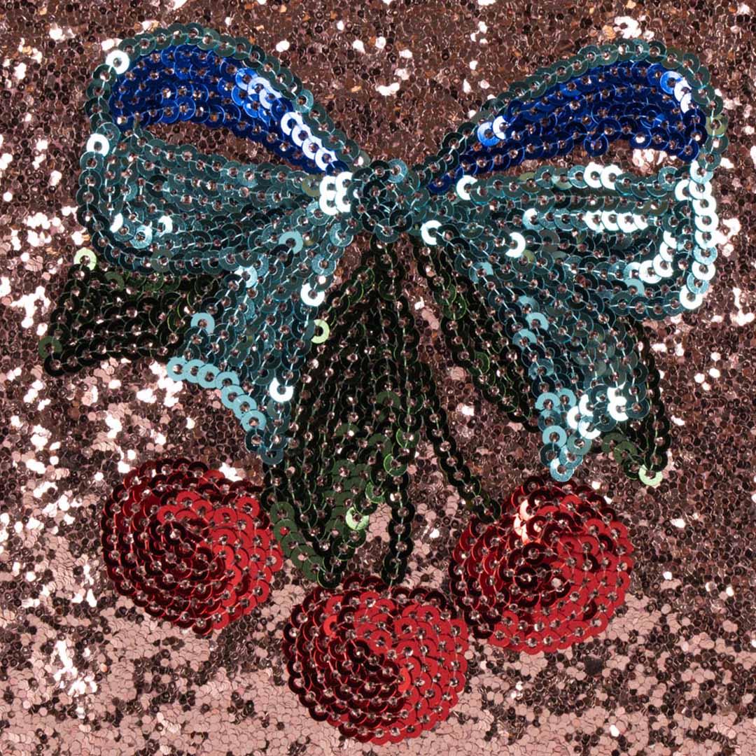 konges sløjd toilettas met borstel en spiegel - glitter rose | KS103815 | 4