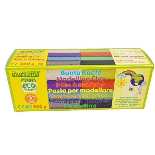 ökonorm zachte klei 8 kleuren - 500gr | 76850 | 0