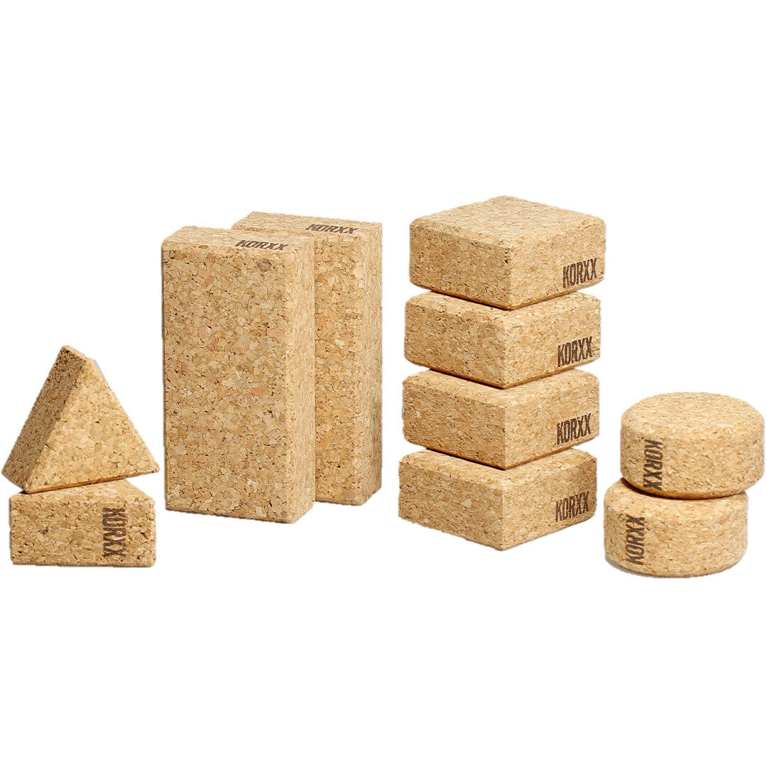 korxx baby bouwblokken van kurk - 10 st  | SW801 | 1