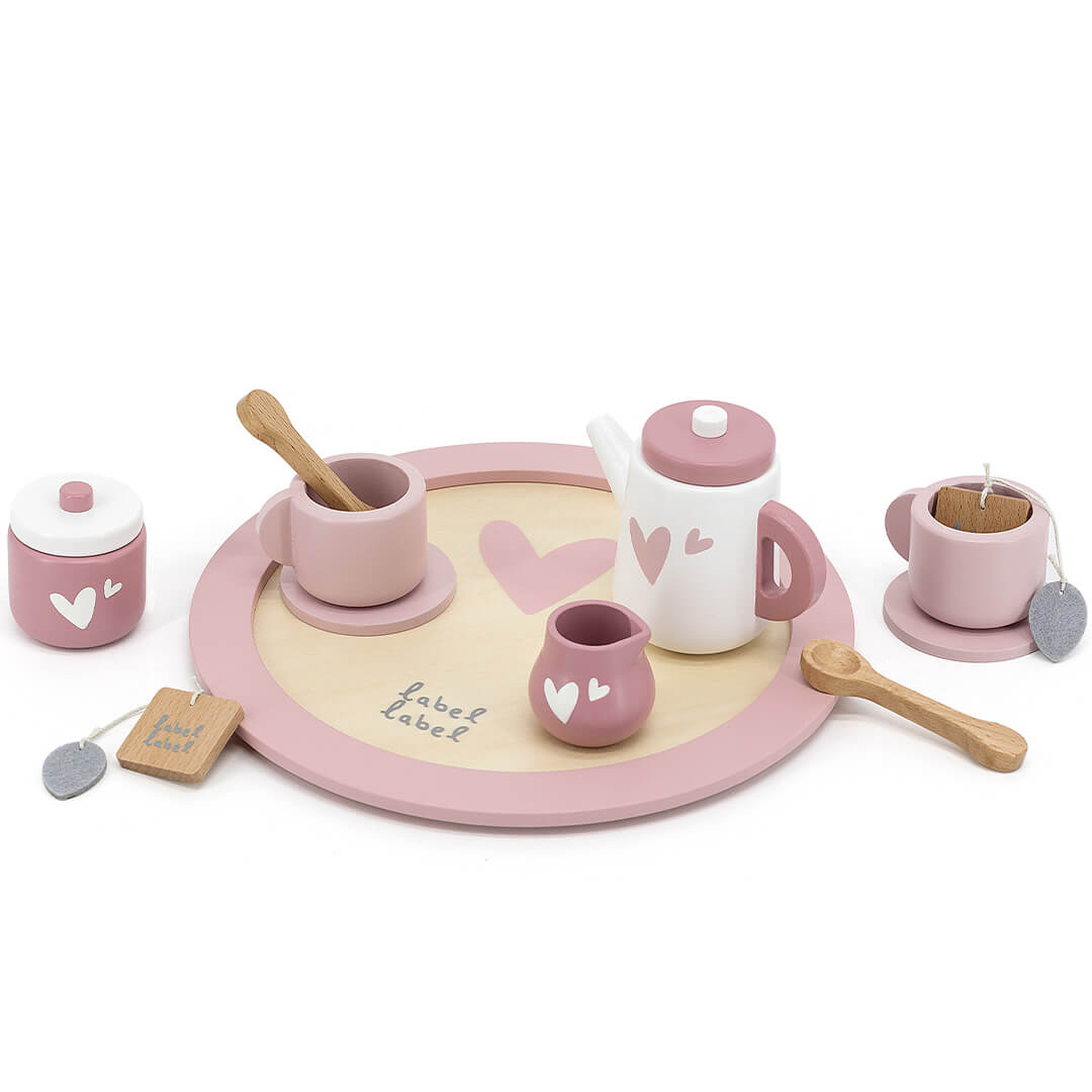label label theeservies pink - 14-delig | LLWT-24838 | 0