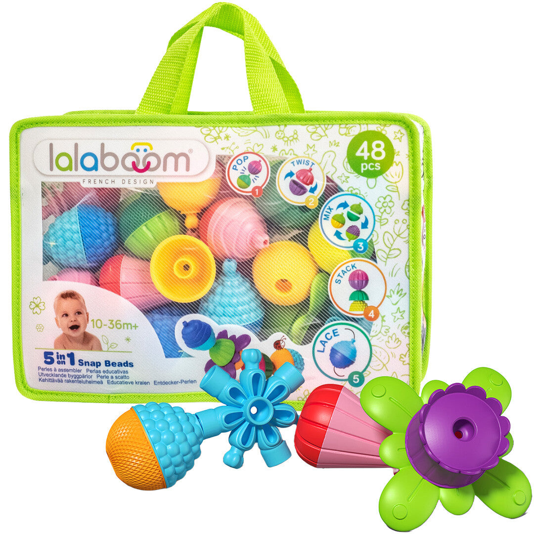 lalaboom educatieve klikkralen - 48st | 15.BL460 | 0