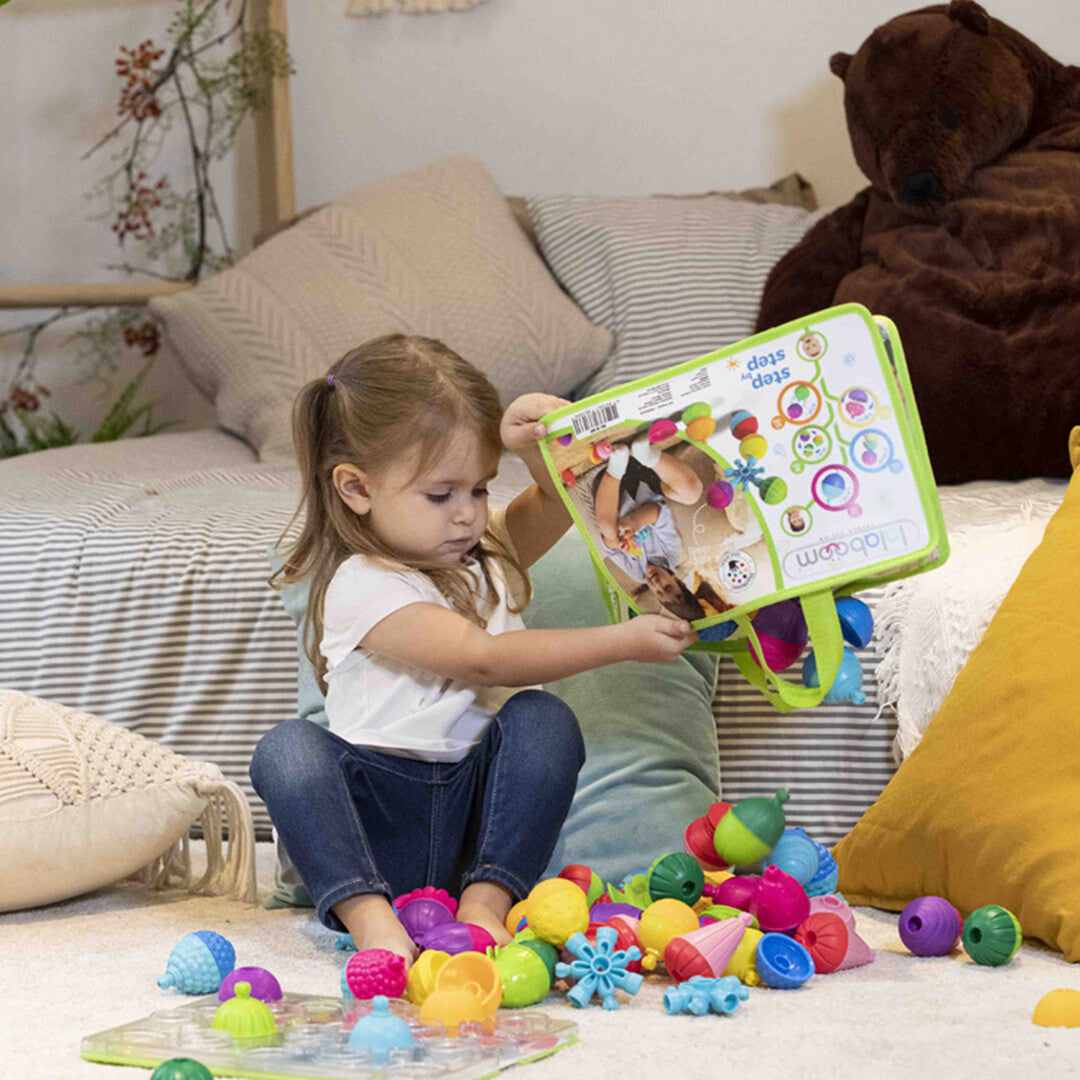 lalaboom educatieve klikkralen - 48st | 15.BL460 | 1