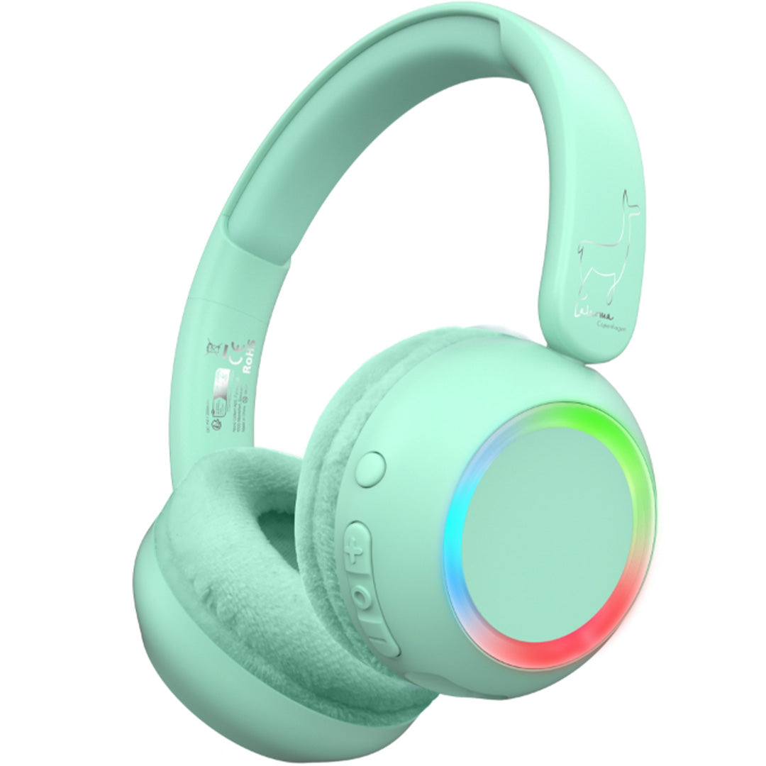 lalarma draadloze kinderkoptelefoon met licht - groen | LALAR-WHWL-MINT | 0