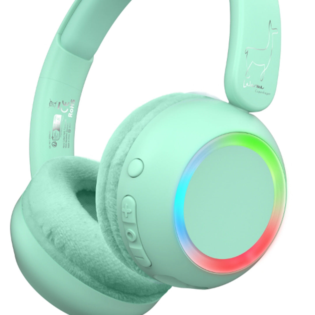 lalarma draadloze kinderkoptelefoon met licht - groen | LALAR-WHWL-MINT | 3