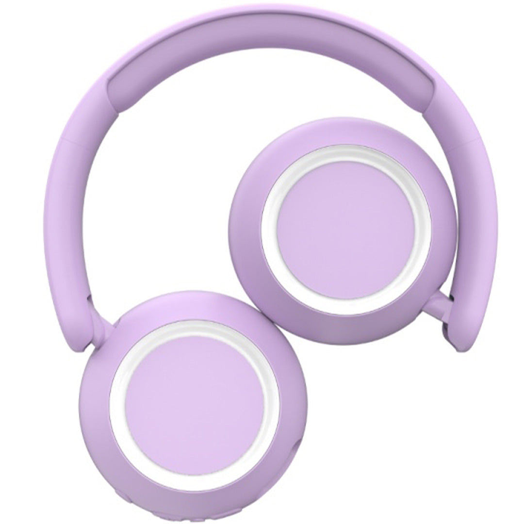 lalarma draadloze kinderkoptelefoon met licht - paars | LALAR-WHWL-PURPLE | 1